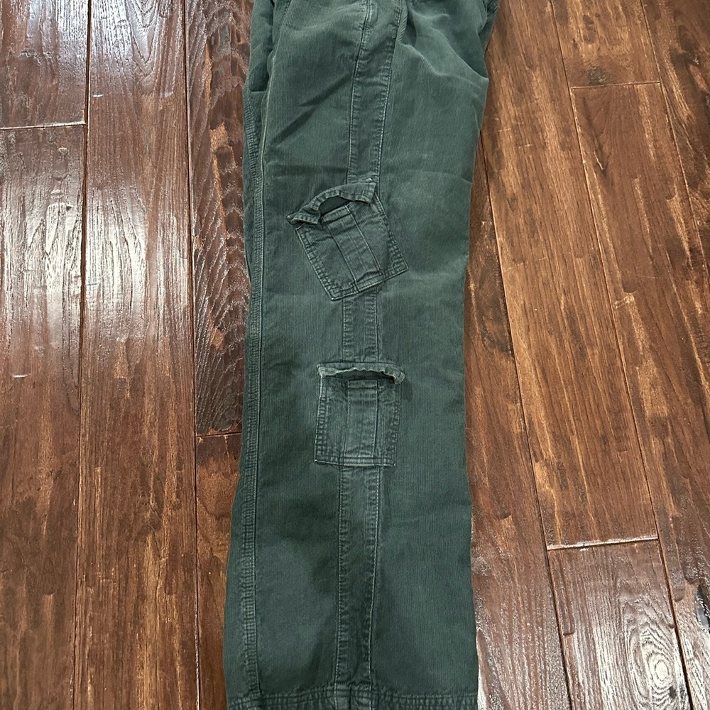 BDG Urban Outfitters Y2K Cargo Corduroy Pants - Forest Green - Picture 10 of 10